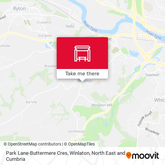 Park Lane-Buttermere Cres, Winlaton map