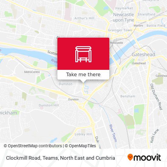 Clockmill Road, Teams map