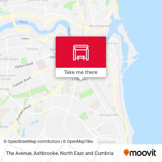 The Avenue, Ashbrooke map