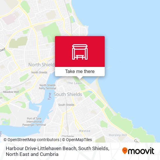 Harbour Drive-Littlehaven Beach, South Shields map