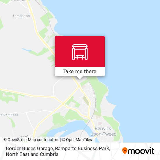 Border Buses Garage, Ramparts Business Park map