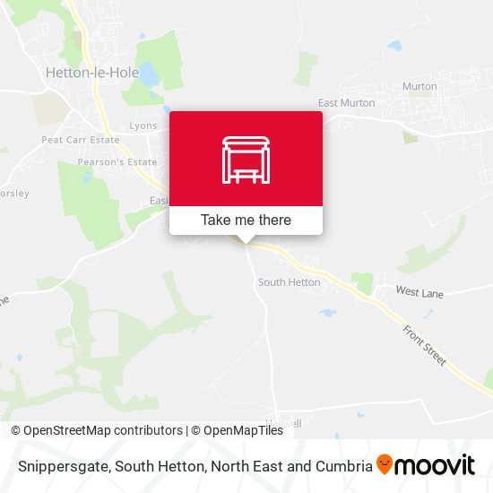 Snippersgate, South Hetton map