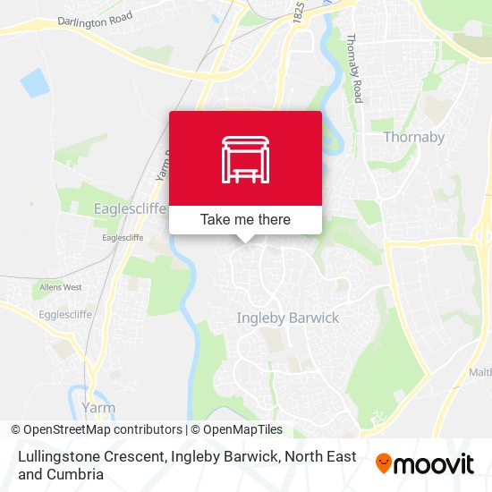 Lullingstone Crescent, Ingleby Barwick map