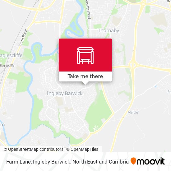 Farm Lane, Ingleby Barwick map