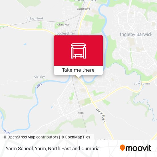 Yarm School, Yarm map