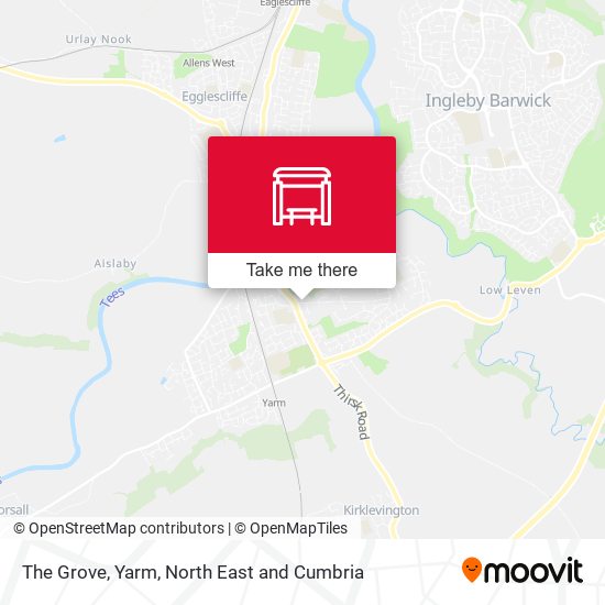 The Grove, Yarm map