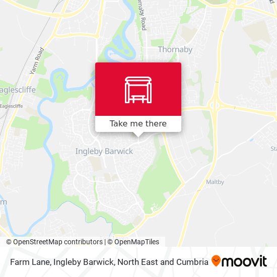 Farm Lane, Ingleby Barwick map