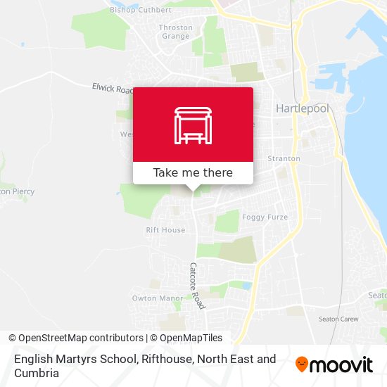 English Martyrs School, Rifthouse map