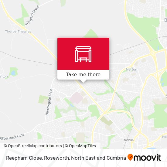 Reepham Close, Roseworth map