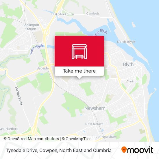 Tynedale Drive, Cowpen map