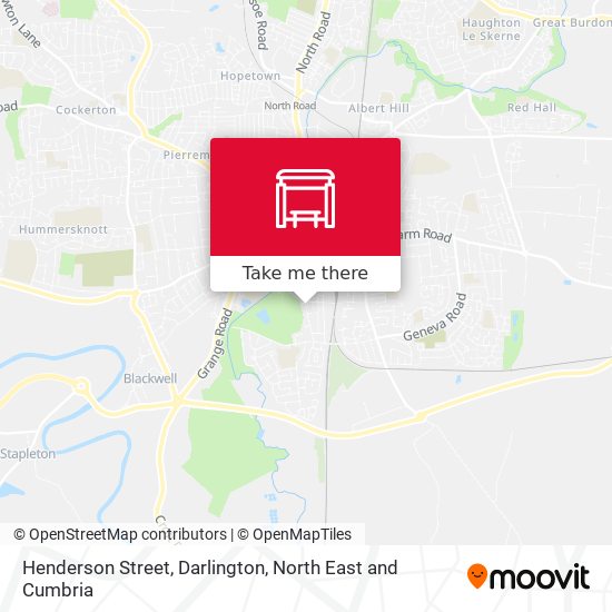 Henderson Street, Darlington map