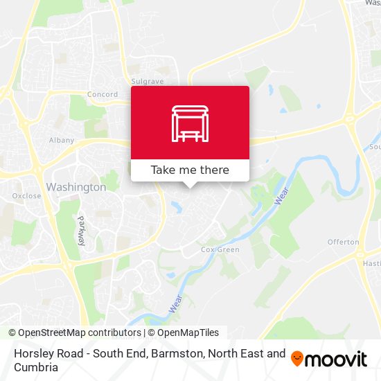 Horsley Road - South End, Barmston map