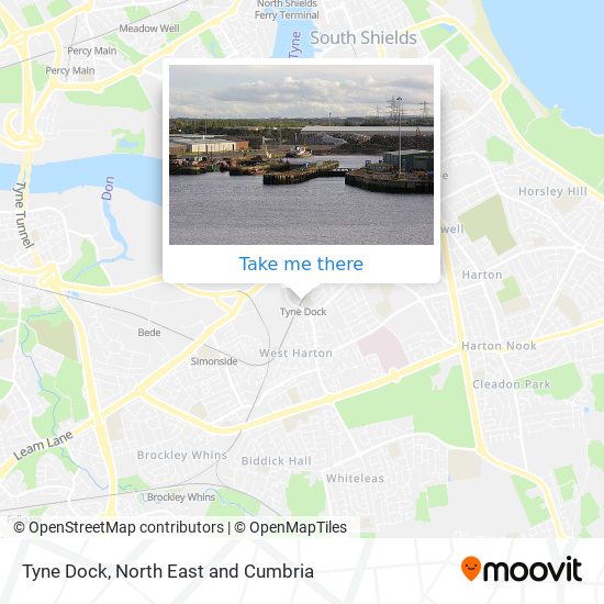 Tyne Dock map