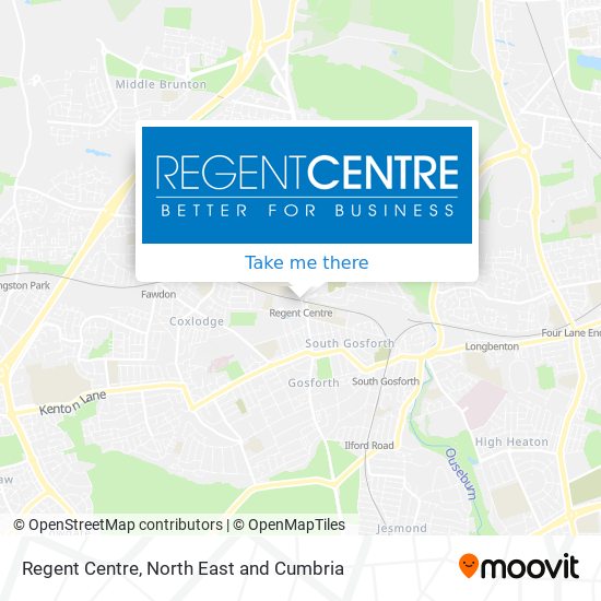 Regent Centre map