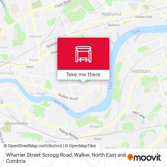 Wharrier Street-Scrogg Road, Walker map