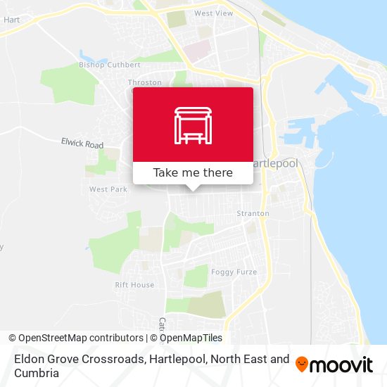 Eldon Grove Crossroads, Hartlepool map