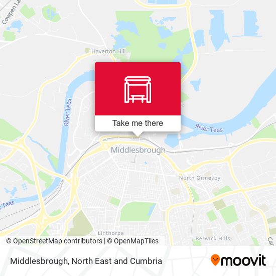 Middlesbrough map