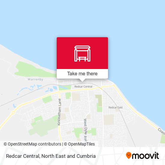 Redcar Central map