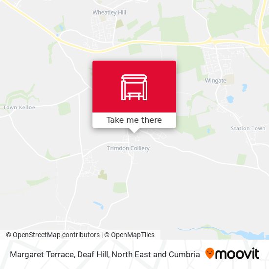 Margaret Terrace, Deaf Hill map
