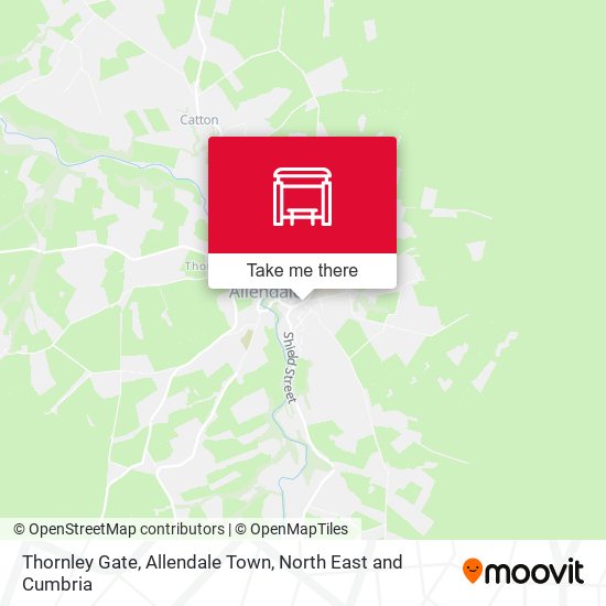 Thornley Gate, Allendale Town map