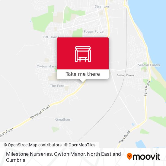 Milestone Nurseries, Owton Manor map