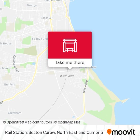 Rail Station, Seaton Carew map