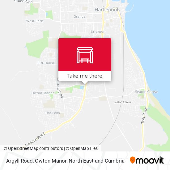 Argyll Road, Owton Manor map