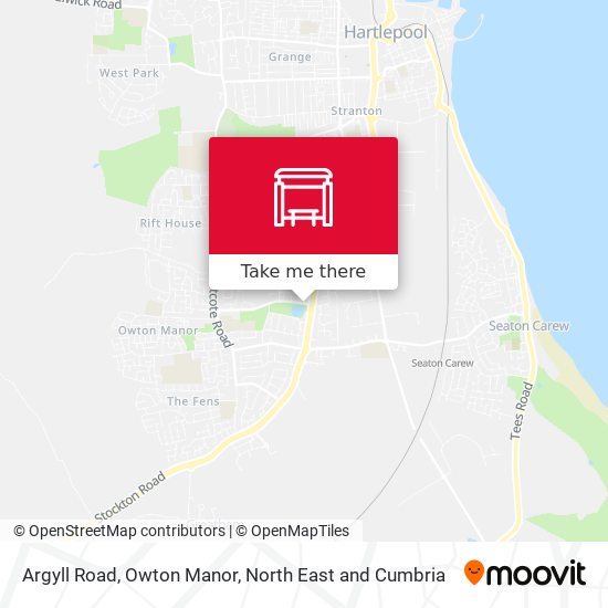 Argyll Road, Owton Manor map