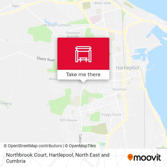 Northbrook Court, Hartlepool map
