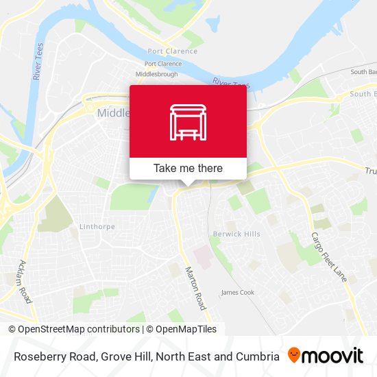 Roseberry Road, Grove Hill map