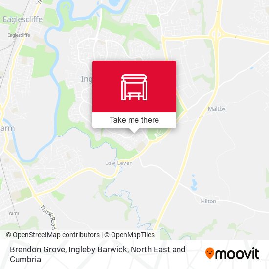 Brendon Grove, Ingleby Barwick map