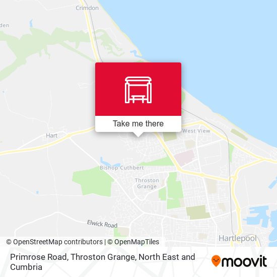 Primrose Road, Throston Grange map
