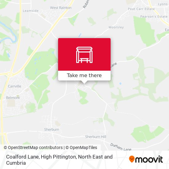 Coalford Lane, High Pittington map