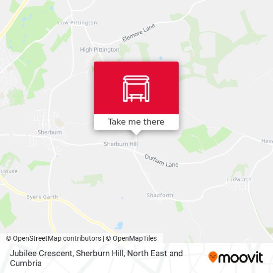 Jubilee Crescent, Sherburn Hill map