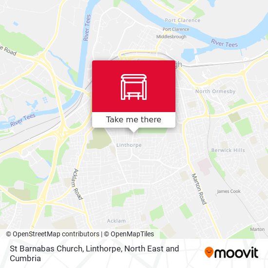 St Barnabas Church, Linthorpe map