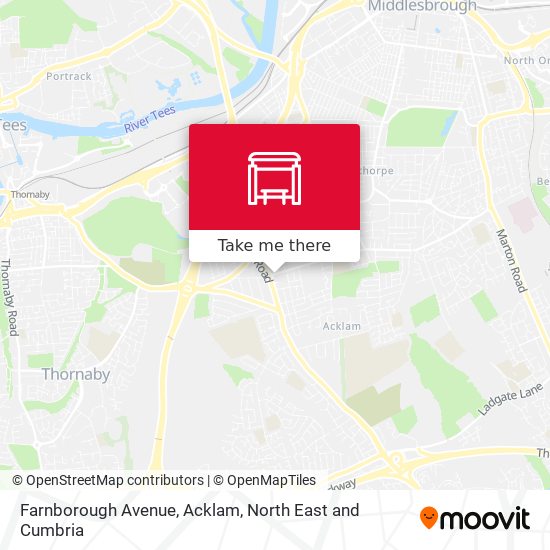 Farnborough Avenue, Acklam map