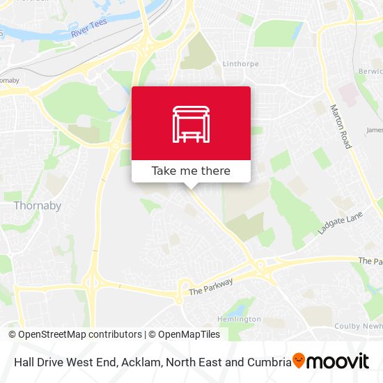 Hall Drive West End, Acklam map