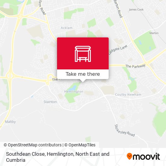 Southdean Close, Hemlington map