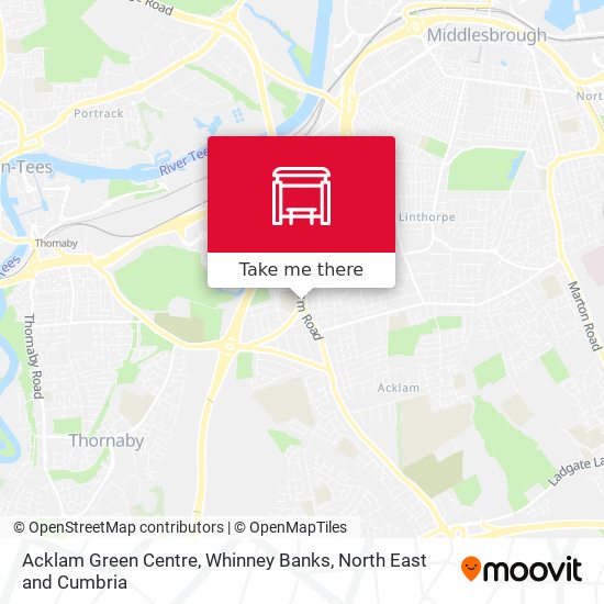 Acklam Green Centre, Whinney Banks map