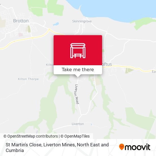 St Martin's Close, Liverton Mines map