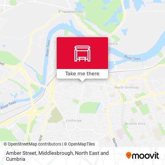 Amber Street, Middlesbrough map