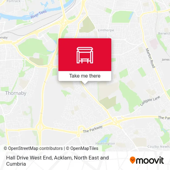 Hall Drive West End, Acklam map