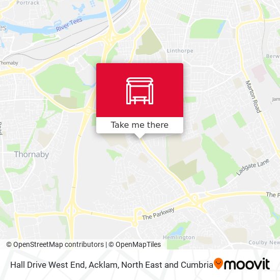 Hall Drive West End, Acklam map