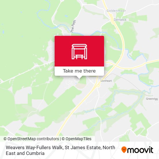 Weavers Way-Fullers Walk, St James Estate map