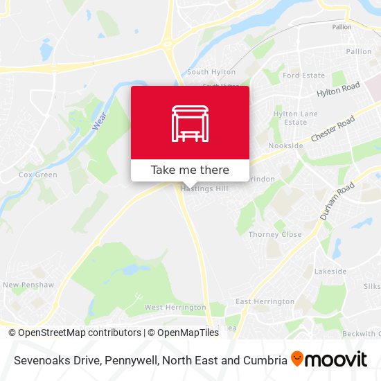 Sevenoaks Drive, Pennywell map