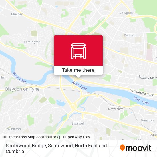Scotswood Bridge, Scotswood map