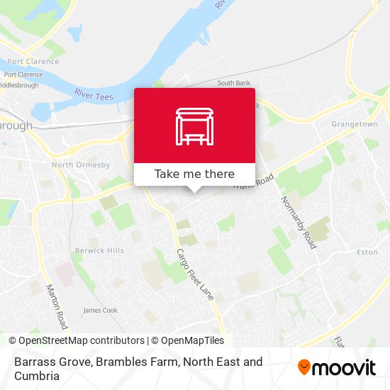 Barrass Grove, Brambles Farm map