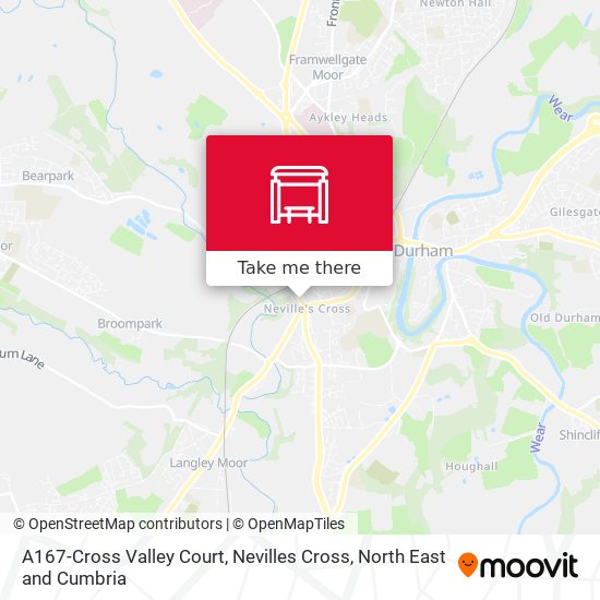 A167-Cross Valley Court, Nevilles Cross map