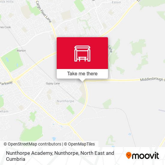 Nunthorpe Academy, Nunthorpe map