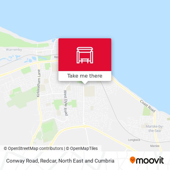 Conway Road, Redcar map